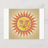 Mosaik Sun Postkarte (Vorderseite)