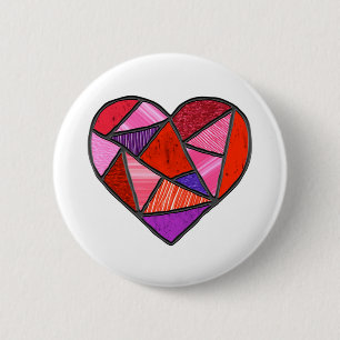 Mosaik-Suncatcher-Liebe Button