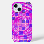 Mosaik Swirl Pink Lila iPhone Case (Rückseite)