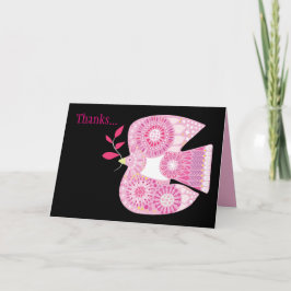 MOSAIK-TAUBE des FRIEDENSschlägers Mitzvah danken Dankeskarte