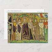 Mosaik Theodora Byzantinisch-orthodoxes Symbol Postkarte (Vorne/Hinten)