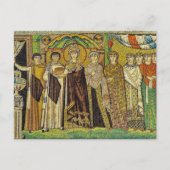 Mosaik Theodora Byzantinisch-orthodoxes Symbol Postkarte (Vorderseite)