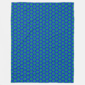 Mosaik Tile Blue und Green Fleece Blanket (Vorderseite)