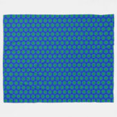 Mosaik Tile Blue und Green Fleece Blanket (Vorderseite (Horizontal))