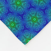 Mosaik Tile Blue und Green Fleece Blanket (Ecke)