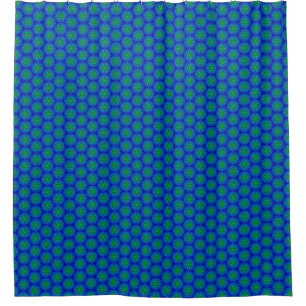 Mosaik Tile Blue und grüner Duschvorhang