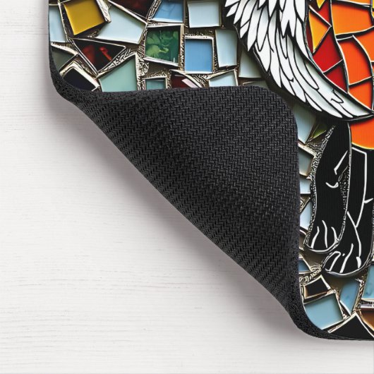 Mosaik Tile Fox Wildlife Art Mousepad (Ecke)