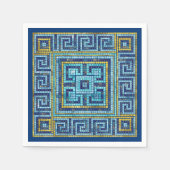 Mosaik Tile Greek Meander Key Serviette (Vorderseite)