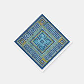 Mosaik Tile Greek Meander Key Serviette (Ecke)