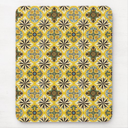 Mosaik Tile Muster Mousepad (Vorne)