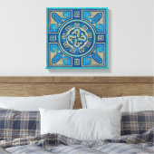 Mosaik Tile Ornament Leinwanddruck (Insitu (Schlafzimmer))