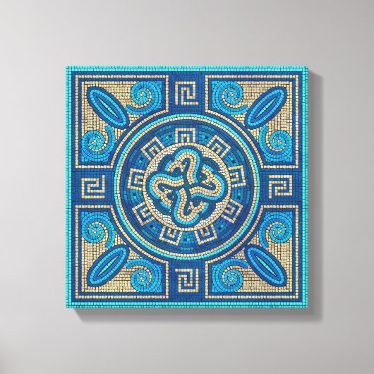 Mosaik Tile Ornament Leinwanddruck (Vorderseite)