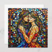 Mosaik Tile Style Ai Art Romantische Stilrichtung (Vorne/Hinten)