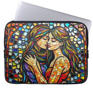 Mosaik Tile Style Ai Art Romantische Stilrichtung Laptopschutzhülle