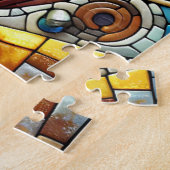 Mosaik Tile Wolf und Owl Puzzle (Seite)