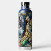 Mosaik Tile Wolf und Owl Trinkflasche (links)