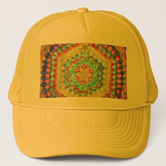 Mosaik Truckerkappe (Vorderseite)