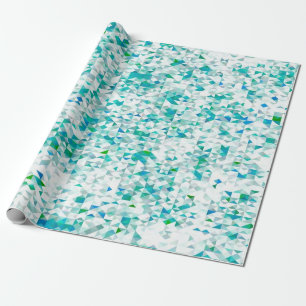 Mosaik, türkis geschenkpapier