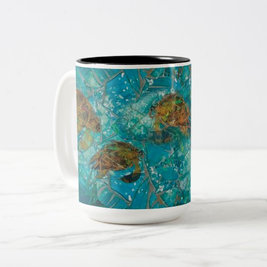 Mosaik-verstärkte Tasse der Schildkrötenindigenosi (Vorderseite Links)