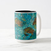 Mosaik-verstärkte Tasse der Schildkrötenindigenosi (VorderseiteRechts)