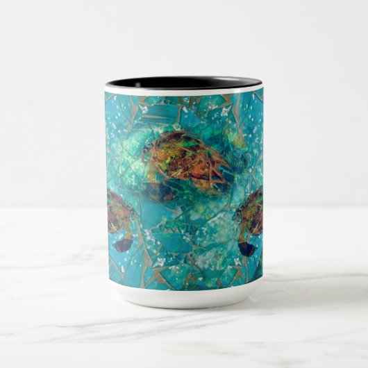 Mosaik-verstärkte Tasse der Schildkrötenindigenosi (Zentrum)