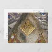 Mosaik vom Sagrada Familia Postkarte (Vorne/Hinten)