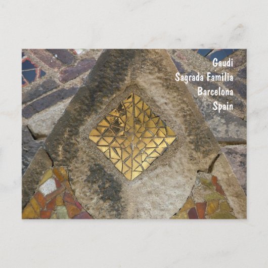 Mosaik vom Sagrada Familia Postkarte (Vorderseite)