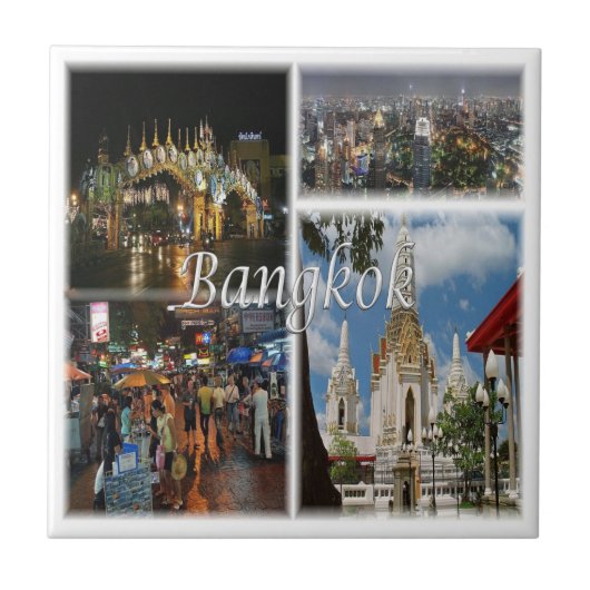 Mosaik von BANGKOK, Thailand, Asien, Fliese (Vorderseite)