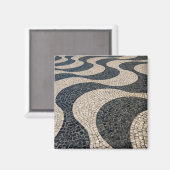 Mosaik von Lissabon, Portugal Magnet (Vorderseite/Rückseite)