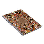 Mosaik von Sushi Brown Colors Notizblock (Rechte Seite)