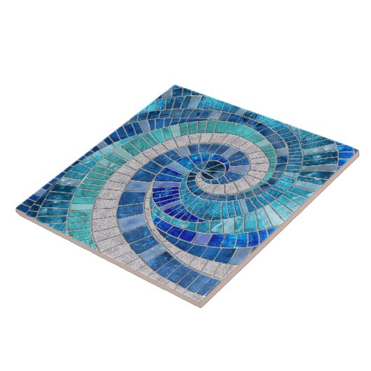 Mosaik Wave Spiral - Ocean Tiles Fliese (Seite)