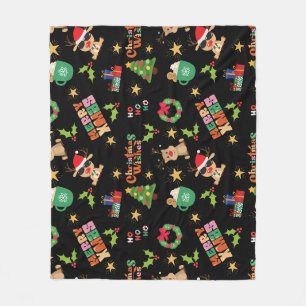 Mosaik-Weihnachtsgeschenkverpackung Fleecedecke