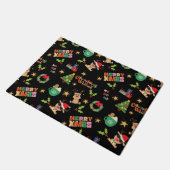 Mosaik-Weihnachtsgeschenkverpackung Fußmatte (Schrägansicht)