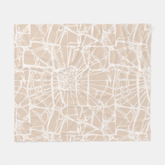 Mosaik Whimsy warm neutral Fleecedecke (Vorderseite (Horizontal))