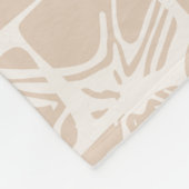 Mosaik Whimsy warm neutral Fleecedecke (Ecke)