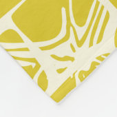 Mosaik Whimsy Yellow Mustard Fleecedecke (Ecke)