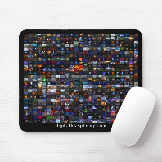 Mosaik X.25 Digital-Blasphemie-25 Mousepad (Mit Mouse)
