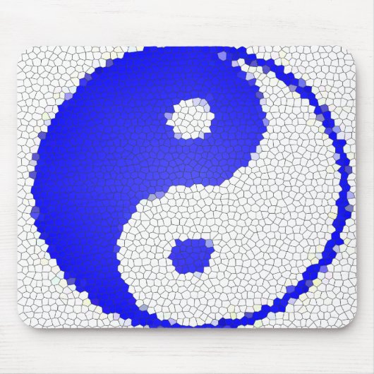 Mosaik Yin Yang Entwurfs-Computer Mousepad (Vorne)