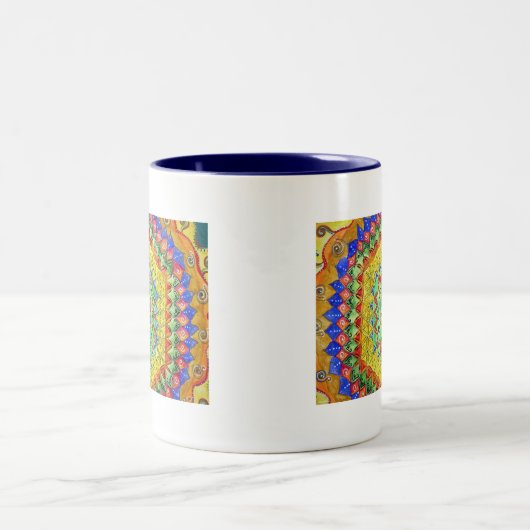 Mosaik Zweifarbige Tasse (Mittel)