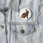 Mosaikaninchen Button (Beispiel)