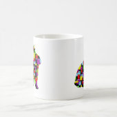 Mosaikaninchen Kaffeetasse (Mittel)