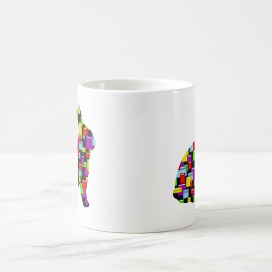 Mosaikaninchen Kaffeetasse (Mittel)