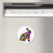 Mosaikaninchen Magnet (In Situ (Geschirrspüler))