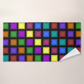 Mosaikbadehandtuch Badehandtuch (Badehandtuch)