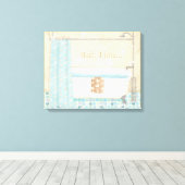 Mosaikbadezimmer Leinwanddruck (Insitu (Holzboden))
