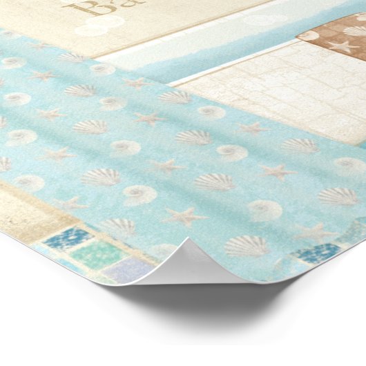 Mosaikbadezimmer Poster (Ecke)