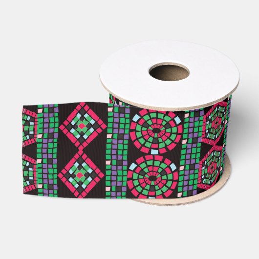 Mosaikband Ripsband (Spule)
