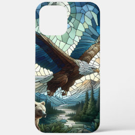 Mosaikbär und Adler im Gebirge Case-Mate iPhone Hülle