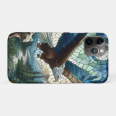 Mosaikbär und Adler im Gebirge Case-Mate iPhone Hülle (Rückseite (Horizontal))