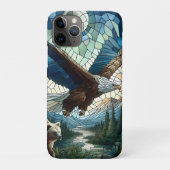 Mosaikbär und Adler im Gebirge Case-Mate iPhone Hülle (Rückseite)